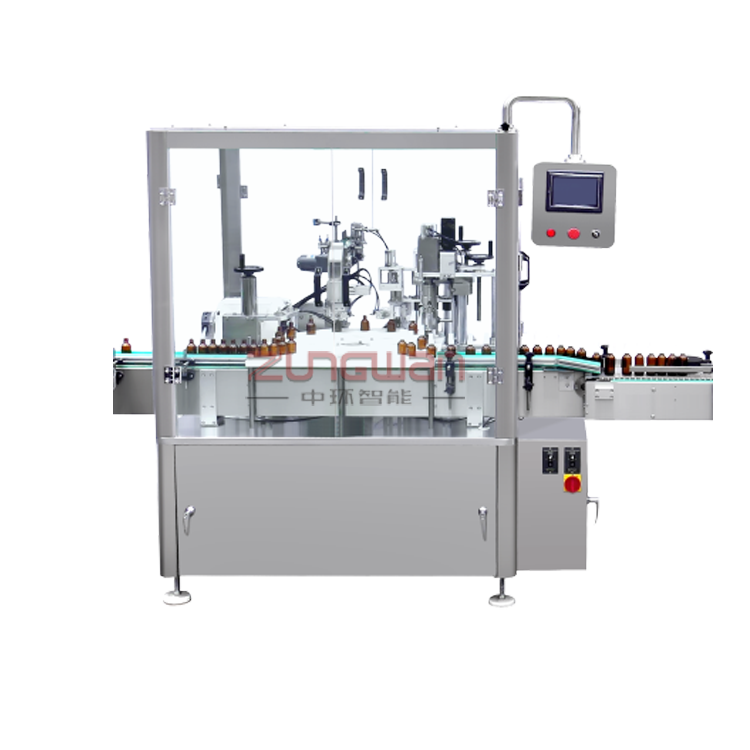 DTNX-60XB全自動滴管蓋瓶裝灌裝旋蓋機(jī)