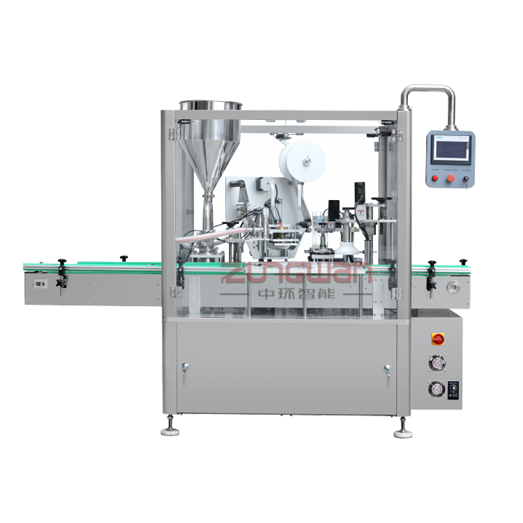 ZHL-F40全自動膏霜（熱）灌裝封膜旋蓋機(jī)