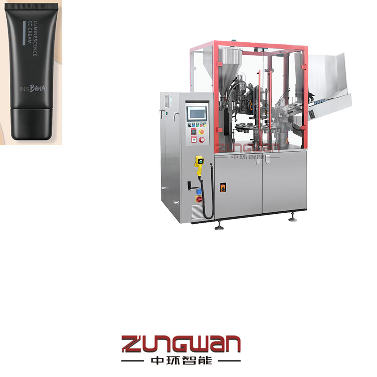 安徽灌裝封尾機(jī)，復(fù)合管充填機(jī)，全自動(dòng)軟管包裝裝盒生產(chǎn)線